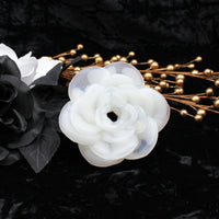 White Glow Lover's Rose - Grind Toy & Mini Penetratable - Soft Firmness, (00-31), Near Clear, GITD