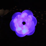 Purple Glow Lover's Rose - Grind Toy & Mini Penetratable - Soft Firmness, (00-31), Near Clear, GITD