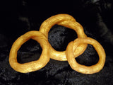 Gilded Knotty Wood - Set of 3 - C-Rings